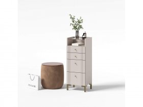 Комод 4 ящика КМ2 Одетта (дуб эндгрей/меланж) в Чернышевском - chernyshevskij.mebel-nsk.ru | фото