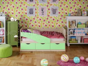 Кровать детская Бабочки 1,8 м в Чернышевском - chernyshevskij.mebel-nsk.ru | фото