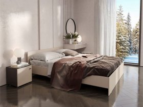 Кровать двухспальная 1,6м Гиза в Чернышевском - chernyshevskij.mebel-nsk.ru | фото