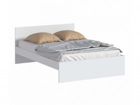 Кровать двуспальная 1,4м Бруклин СБ-3353 (белый) в Чернышевском - chernyshevskij.mebel-nsk.ru | фото