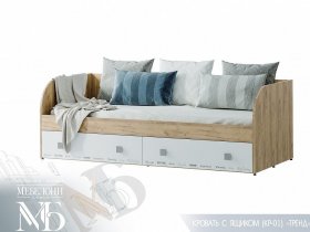 Кровать с ящиками Тренд КР-01 в Чернышевском - chernyshevskij.mebel-nsk.ru | фото