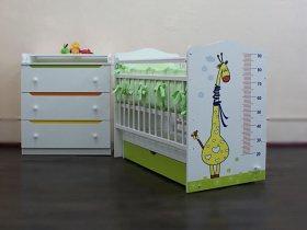 Кроватка детская Жираф с маятником в Чернышевском - chernyshevskij.mebel-nsk.ru | фото