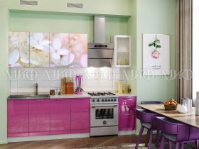 Кухонный гарнитур Вишневый цвет в Чернышевском - chernyshevskij.mebel-nsk.ru | фото