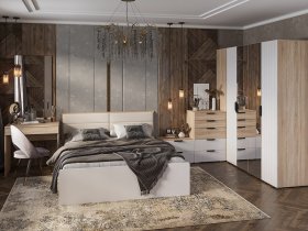 Модульная спальня Норд в Чернышевском - chernyshevskij.mebel-nsk.ru | фото