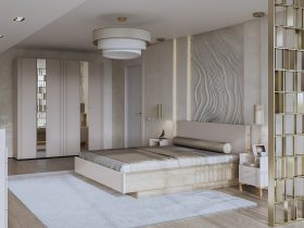 Модульная спальня Одетта (дуб эндгрей/меланж) в Чернышевском - chernyshevskij.mebel-nsk.ru | фото