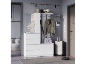 Прихожая Симпл ПР-04 (белый) в Чернышевском - chernyshevskij.mebel-nsk.ru | фото